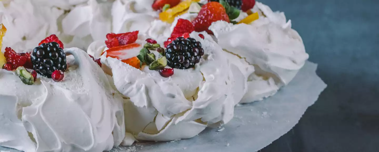 Pavlova de coco Receta | Dr. Oetker