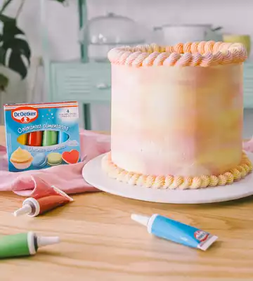 Pastel acuarela Receta | Dr. Oetker