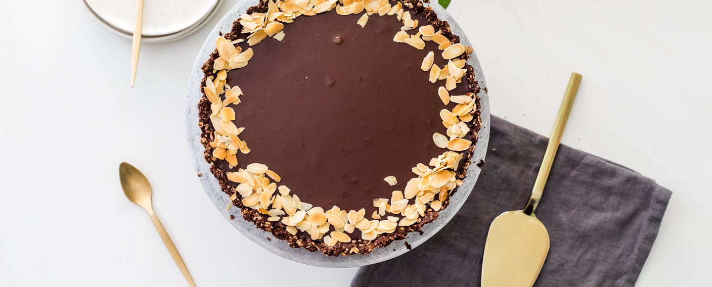 Tarta sin horno de Almendras y Chocolate Receta | Dr. Oetker