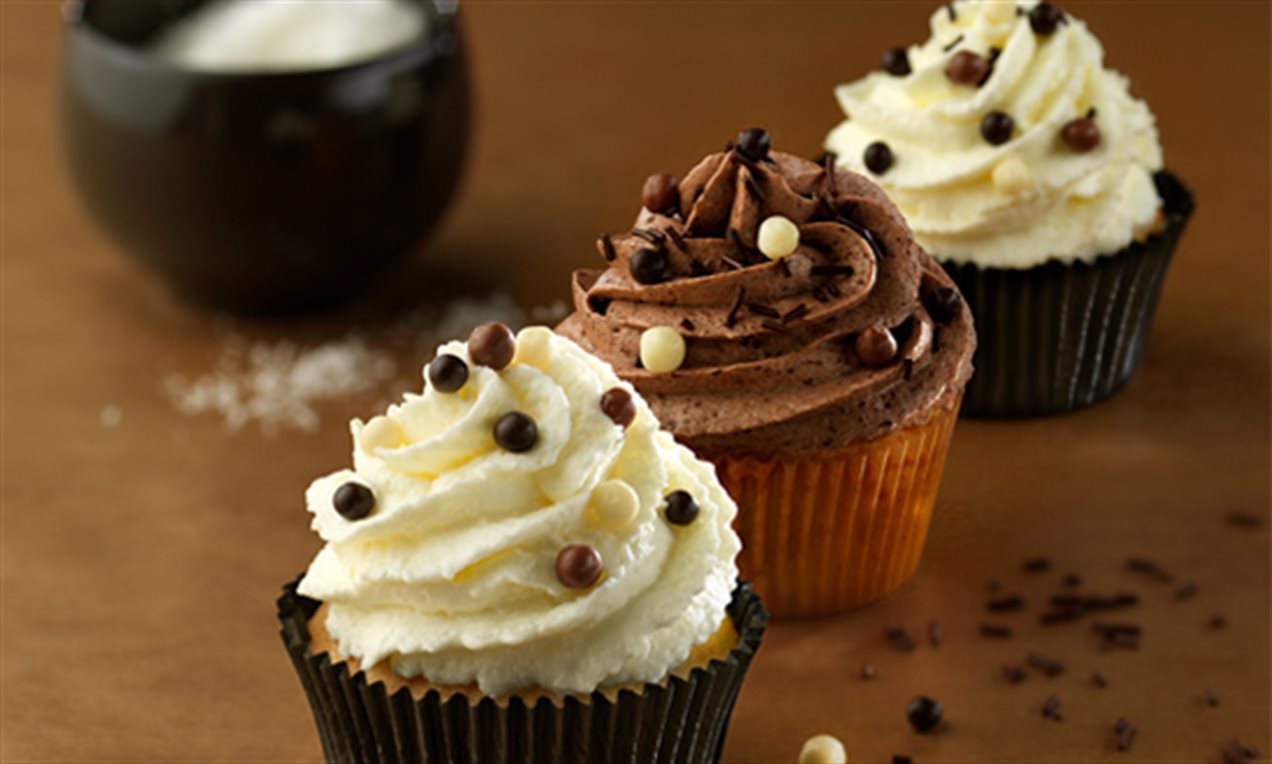Cupcakes de chocolate y coco Receta Dr. Oetker