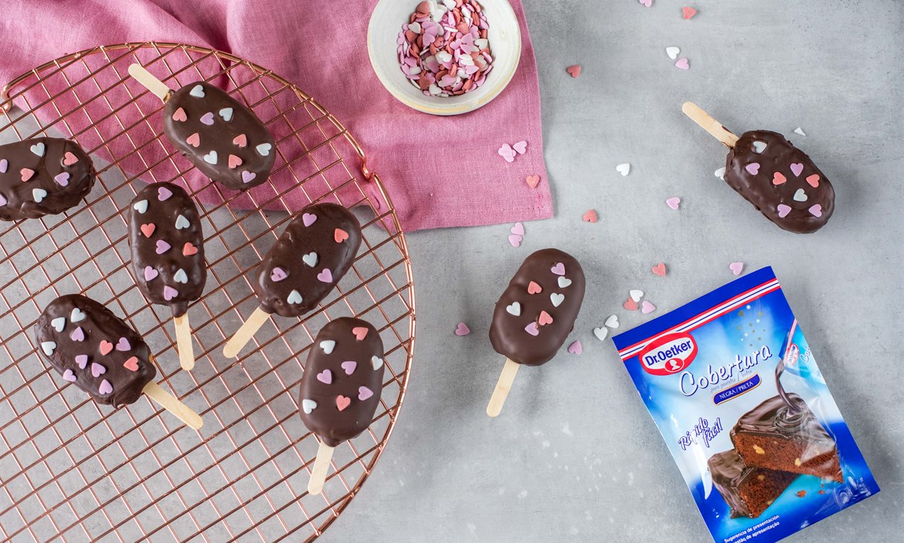 Cake pops para San Valentín Receta Dr. Oetker